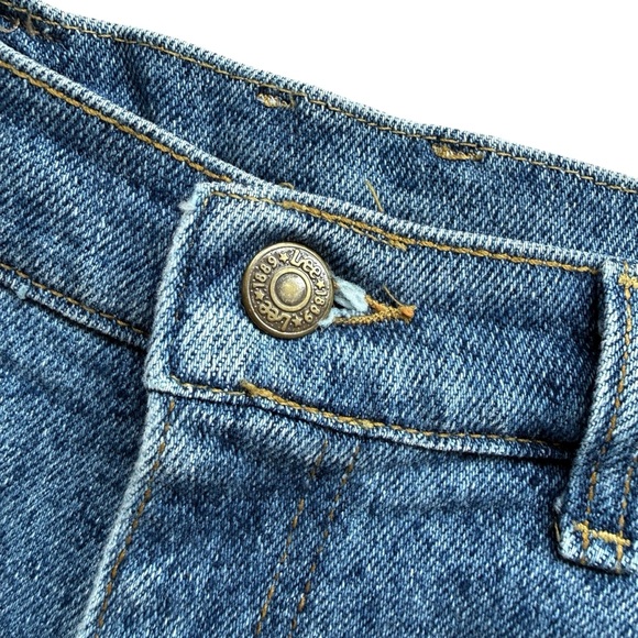 Vintage 80s 90s Lee Mom Jeans Womens 12 Blue Medium Wash High Rise Tapered Leg - Picture 4 of 11